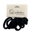 Minimalist black hair ties and headband set for versatile everyday hairstyling