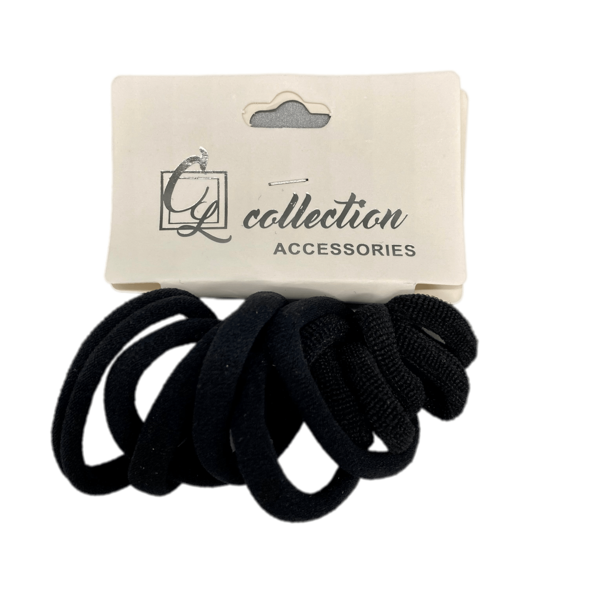 Minimalist black hair ties and headband set for versatile everyday hairstyling