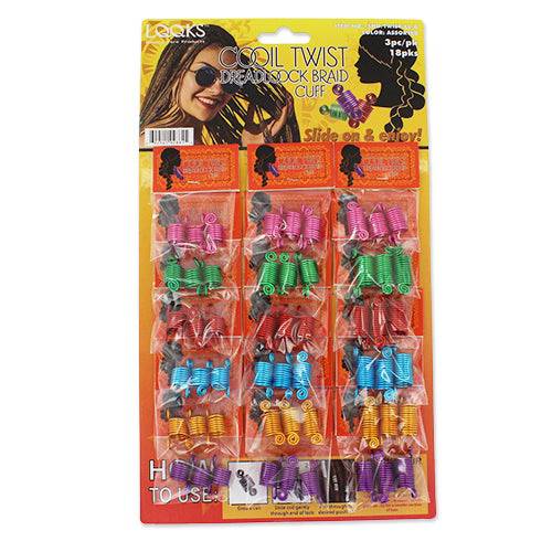 Hair Coil Twists 3-Piece Pack, Assorted Textured Styling Tools