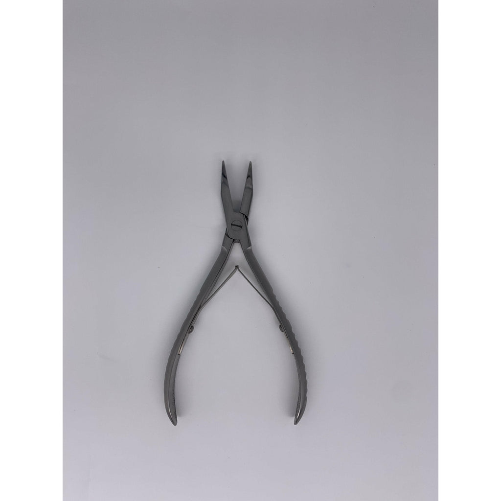 Professional Hair Extension Tape Plier in Metallic Steel Grey
