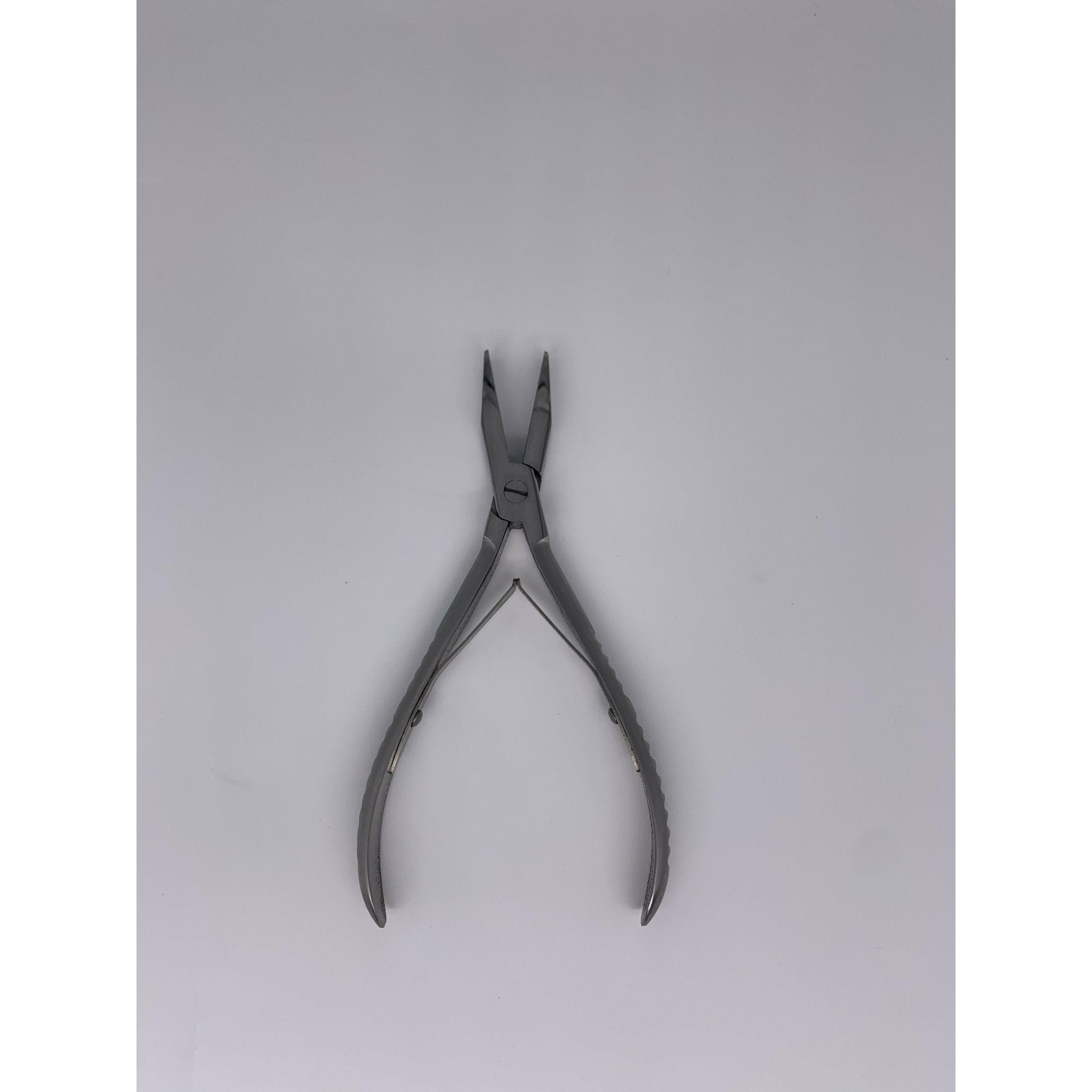 Professional Hair Extension Tape Plier in Metallic Steel Grey