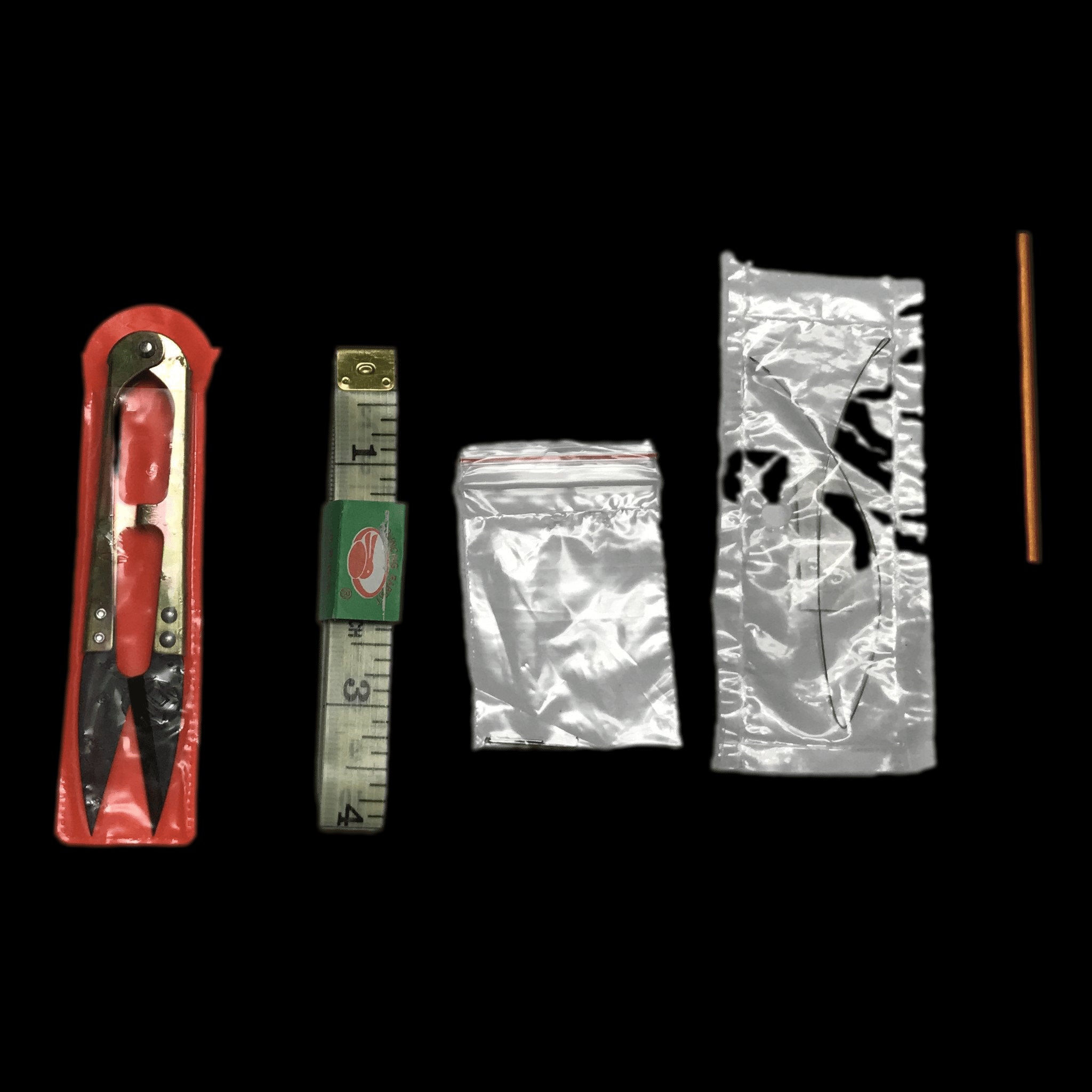 Professional 6-piece hair lace ventilating needle set for wig making and hair extensions