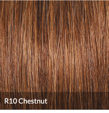 Flirty Flip Wig in R10 Chestnut Warm Brown with Blonde Highlights