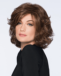 Modern Flair Wig in SS14/88 Blonde Rooted shade showing a natural rooted color blend