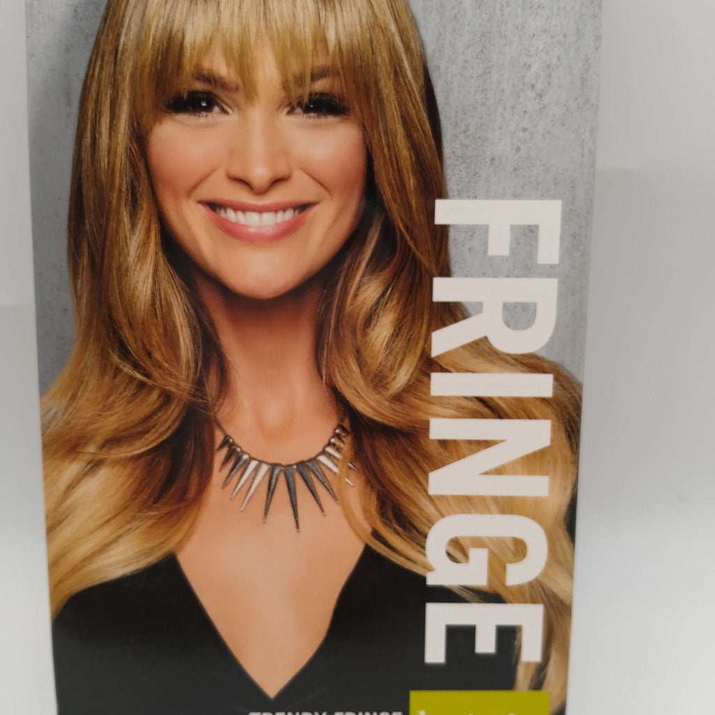 Trendy Fringe Just Bangs Hairpiece showing soft layered side pieces for a realistic hair blend