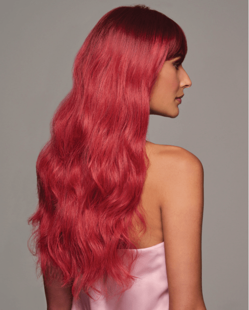 That's My Jam Red Fantasy Wig, Long Layered Synthetic Hair, Average