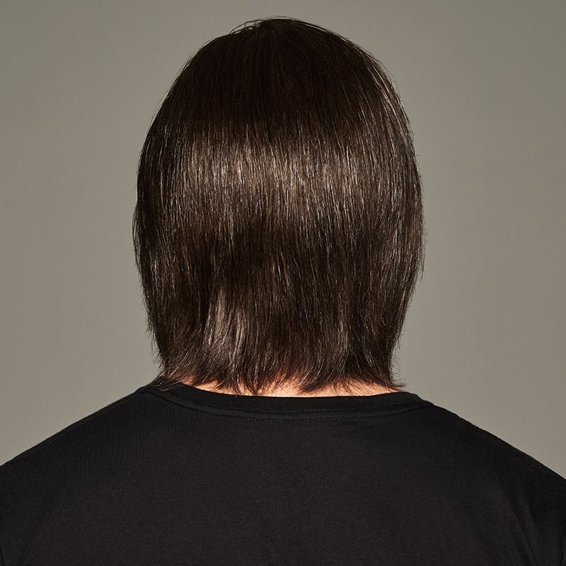 Sharp Men's Wig - Customizable Grooming Style in Black, Brown, Grey