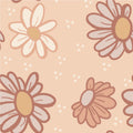 Haley Floral Wallpaper in Pink Peach and Cream Whimsical