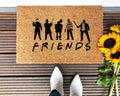 Halloween Friends horror-themed coir doormat for seasonal entryway decor