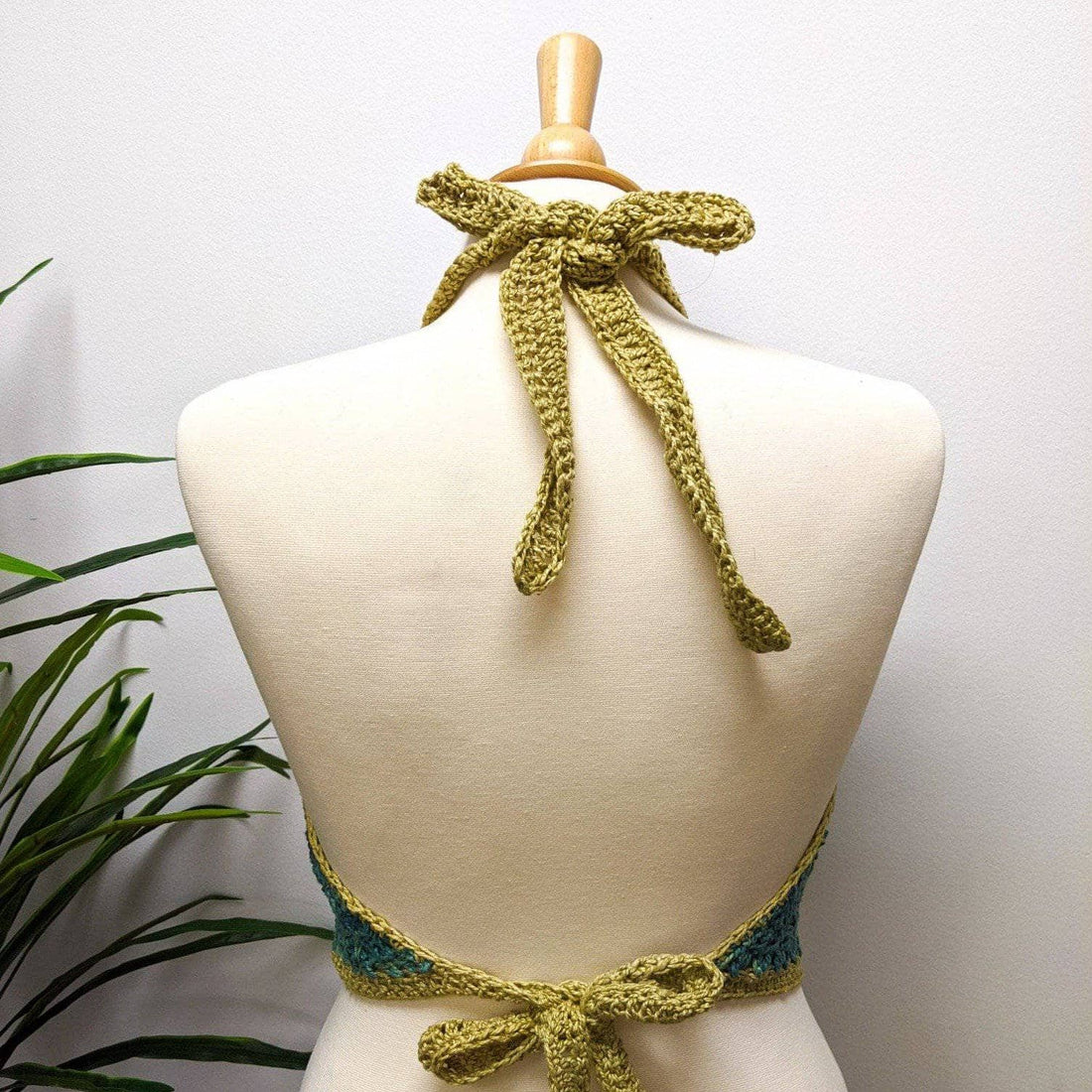 Easy Crochet Halter Top Bralette Pattern for Beginner Crafters