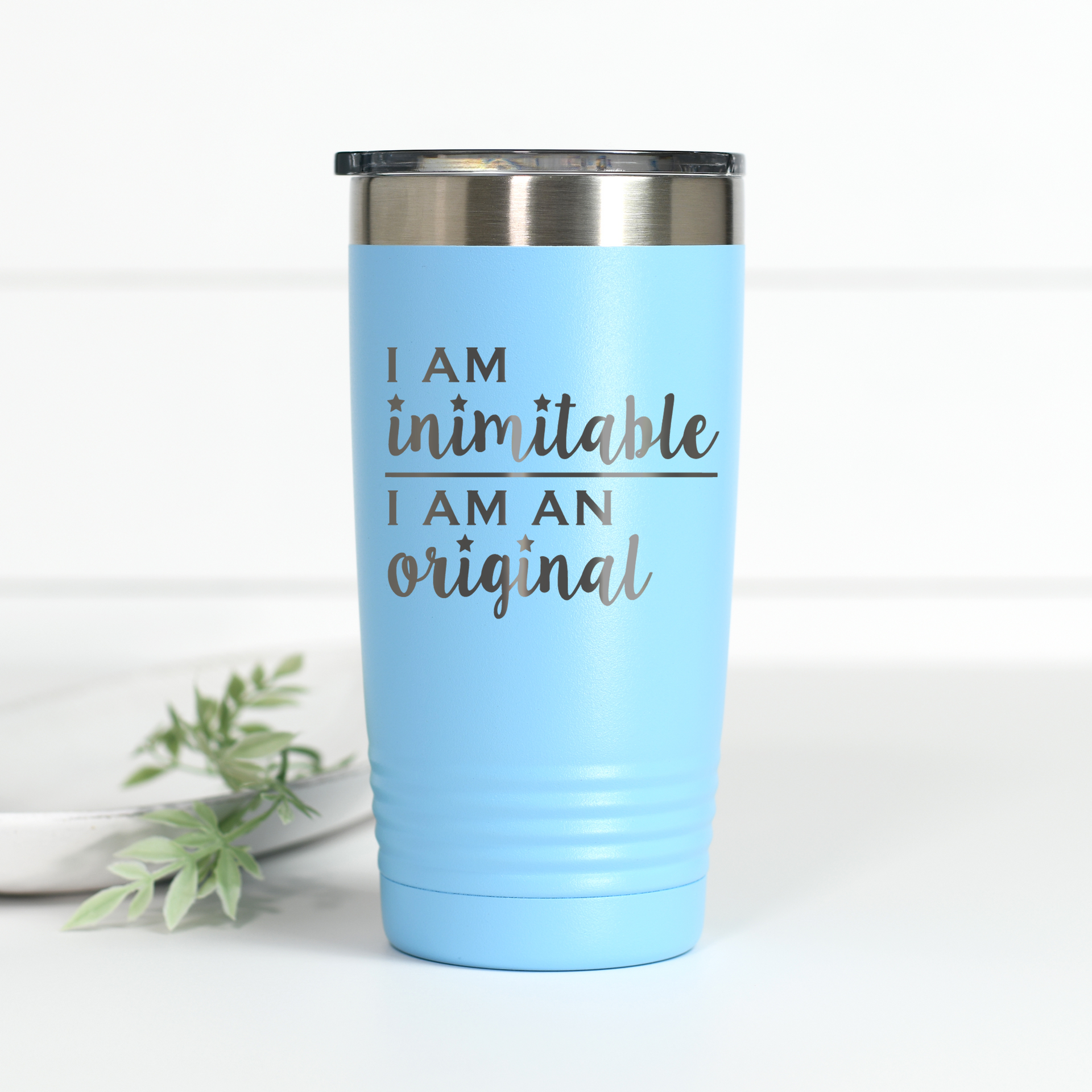 Hamilton I Am Inimitable 20 oz Engraved Tumbler