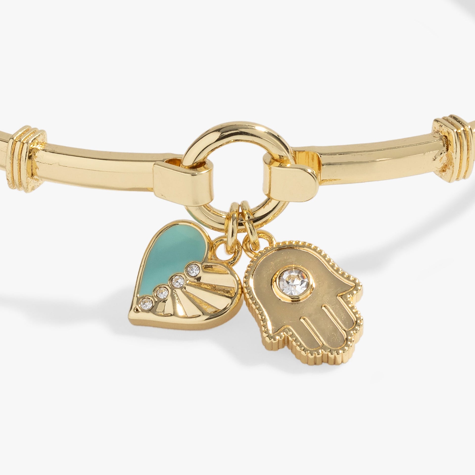 Hamsa and Heart Symbol Protection Bracelet