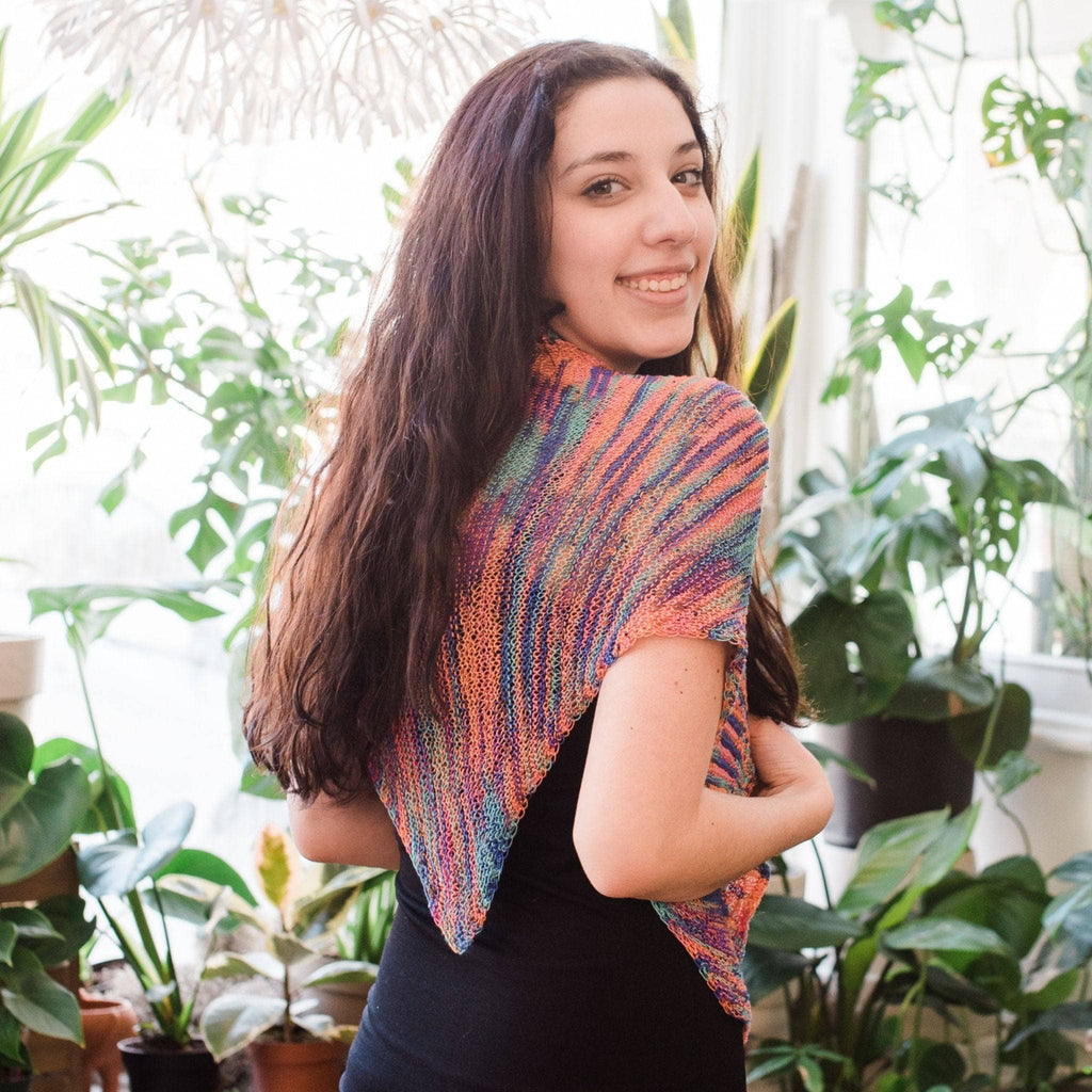 Hand Beaded Silk Shawl Knit Pattern for Bohemian Style
