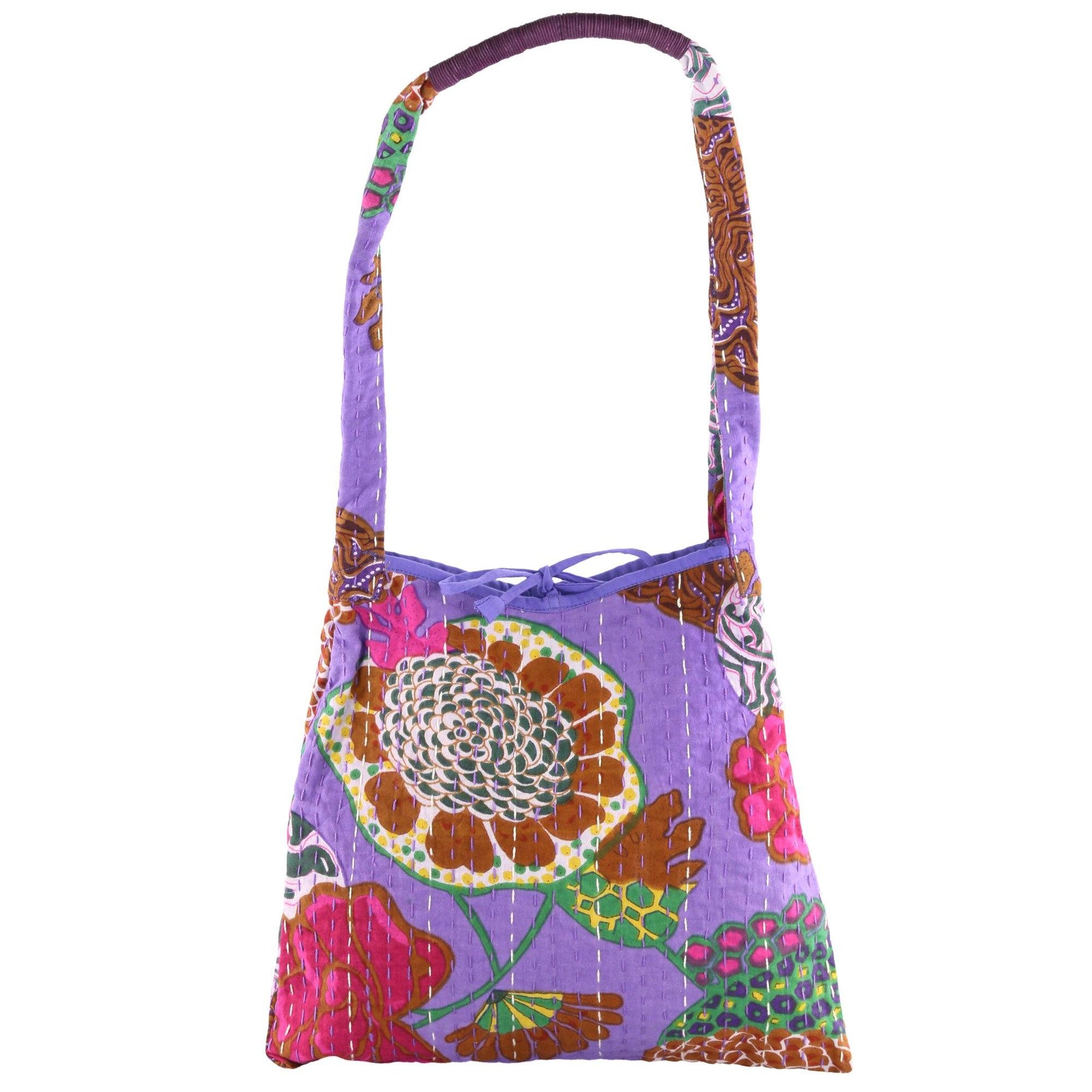 Hand Stitched Kantha Hobo Bag