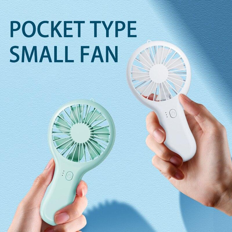 Silent Portable Handheld Fan - 3-Speed Personal USB Desk Fan