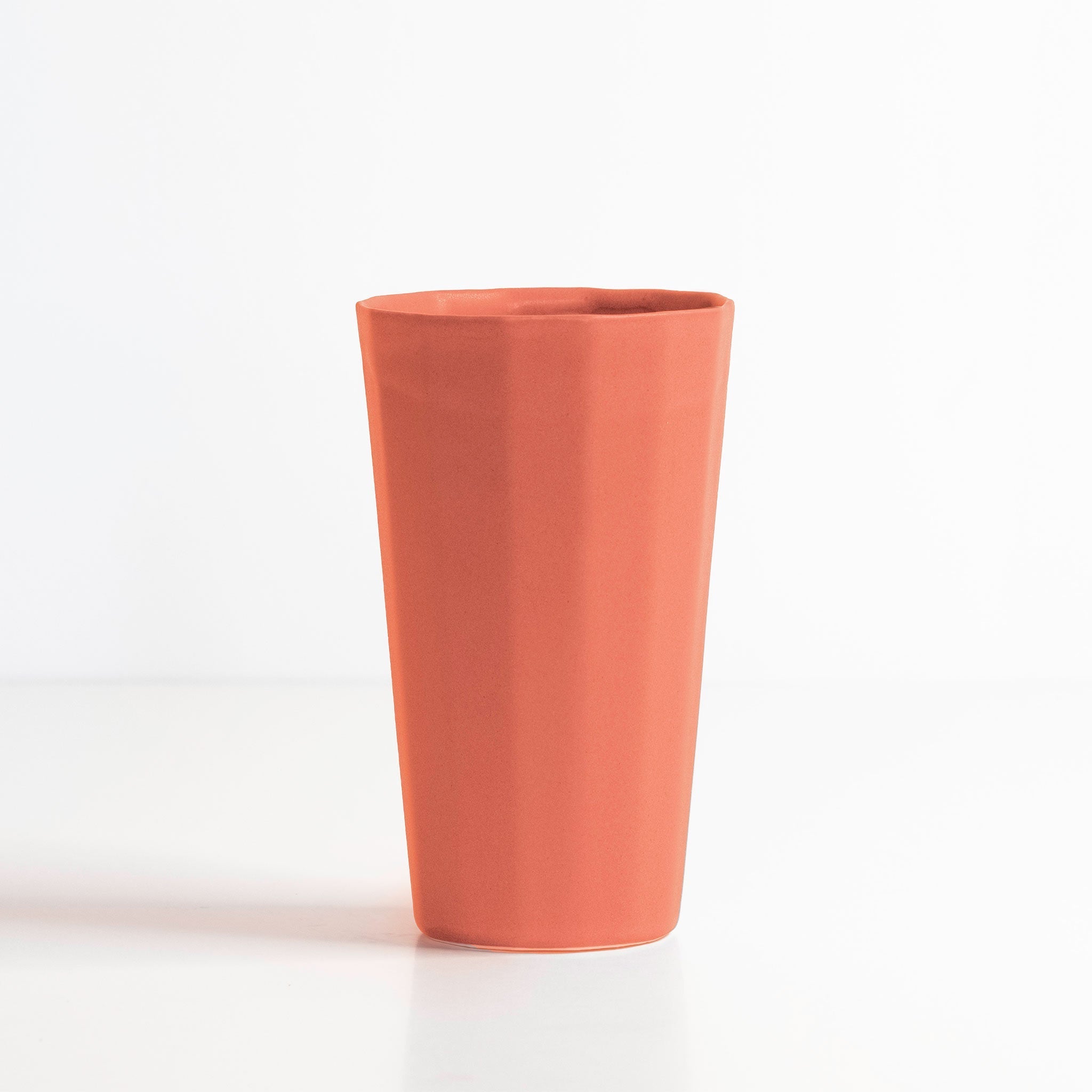 Handmade Porcelain Pint Cup Matte Modern Ceramic Drinkware - Image 7
