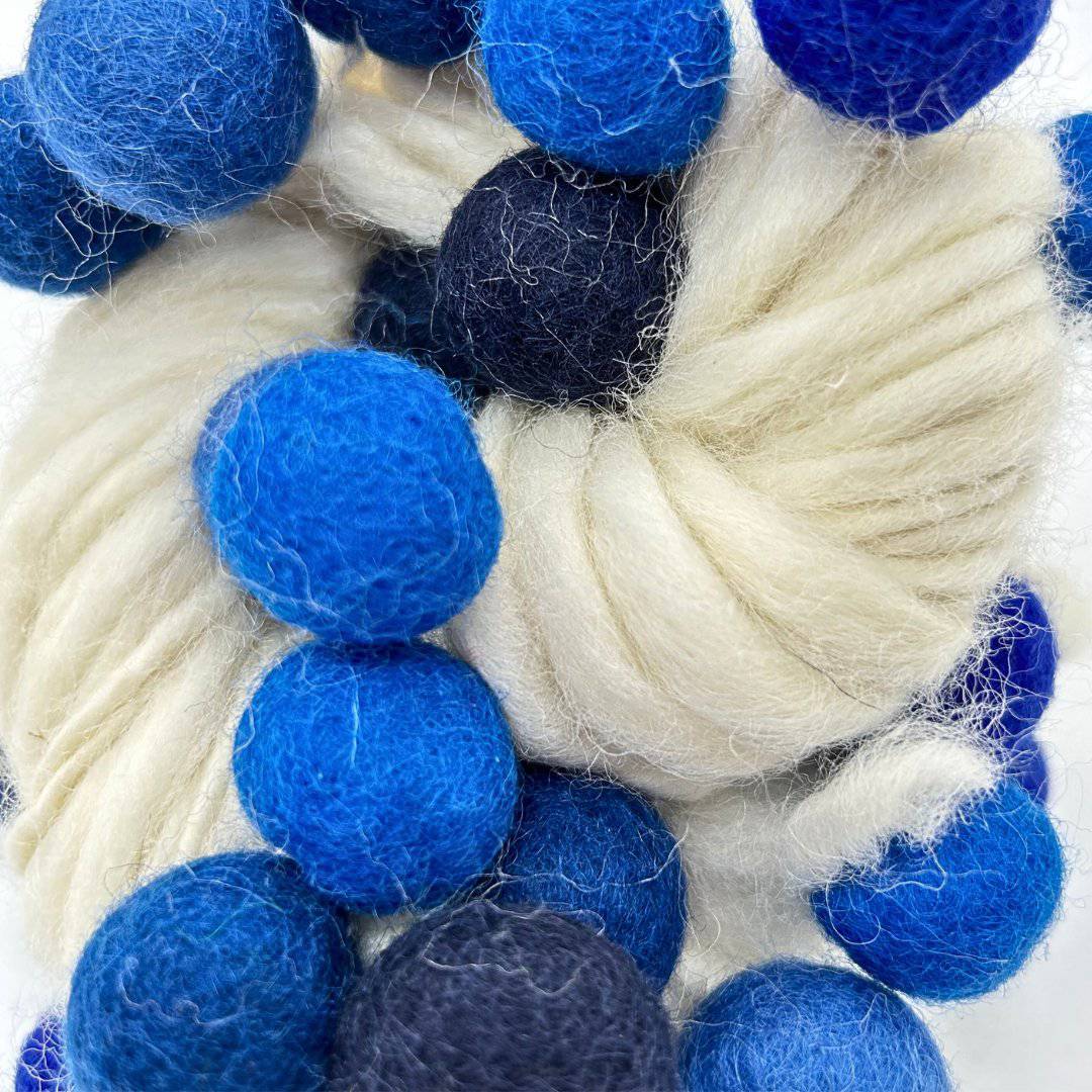 Handmade Thick and Thin New Zealand Wool Yarn for Texture Crafts