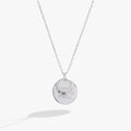 Happily Ever After Duo Charm Pendant Necklace in Polished Silver