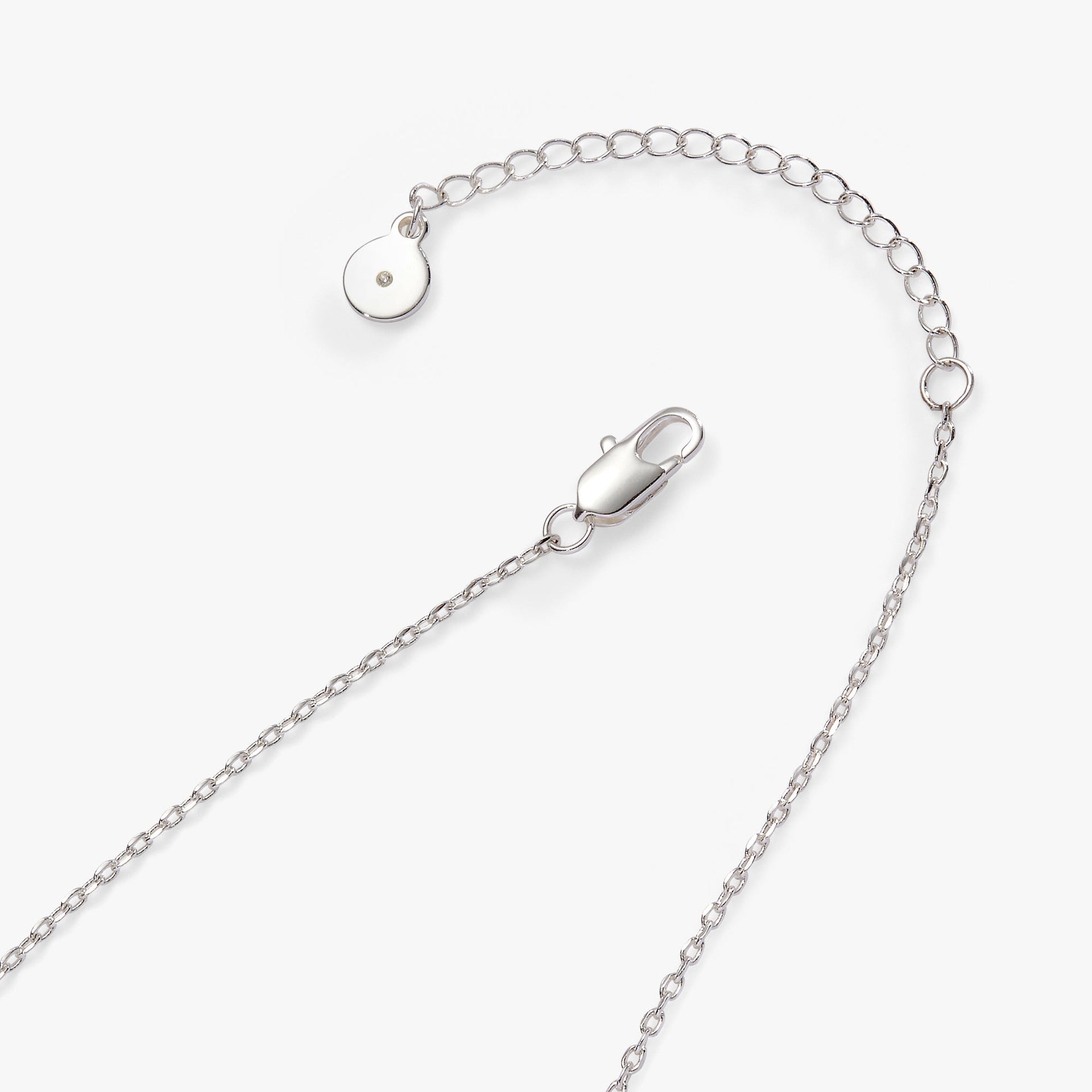 Happily Ever After Duo Charm Pendant Necklace in Polished Silver