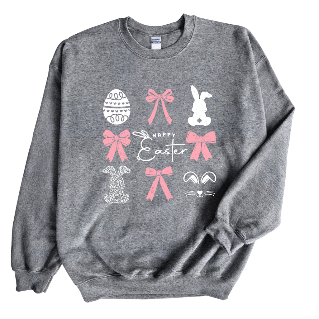 Happy Easter Bows Tee or Sweatshirt