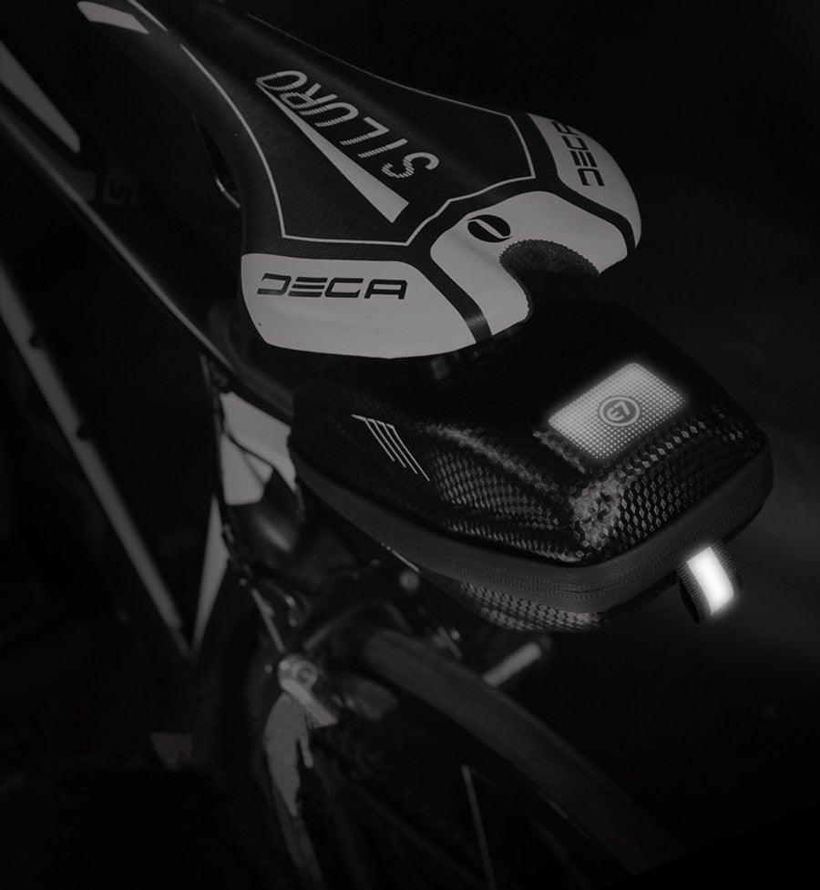 Hard Shell Waterproof Bike Seat Bag for Road and Mountain Bikes