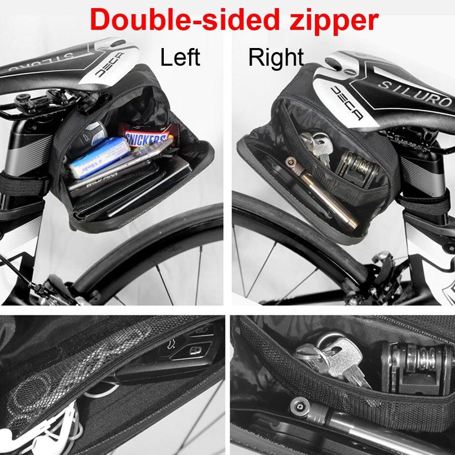 Hard Shell Waterproof Bike Seat Bag for Road and Mountain Bikes