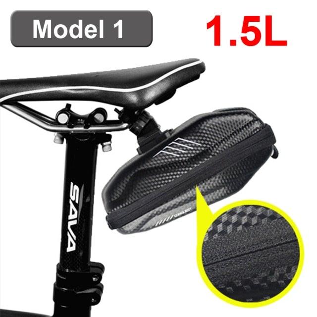 Hard Shell Waterproof Bike Seat Bag for Road and Mountain Bikes