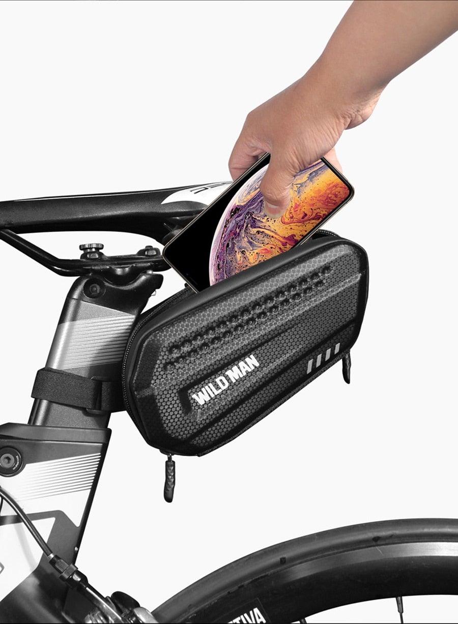 Hard Shell Waterproof Bike Seat Bag for Road and Mountain Bikes