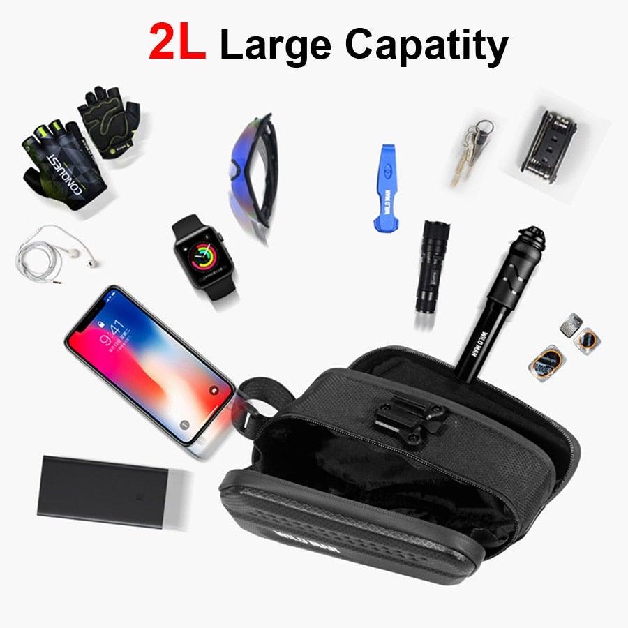 Hard Shell Waterproof Bike Seat Bag for Road and Mountain Bikes