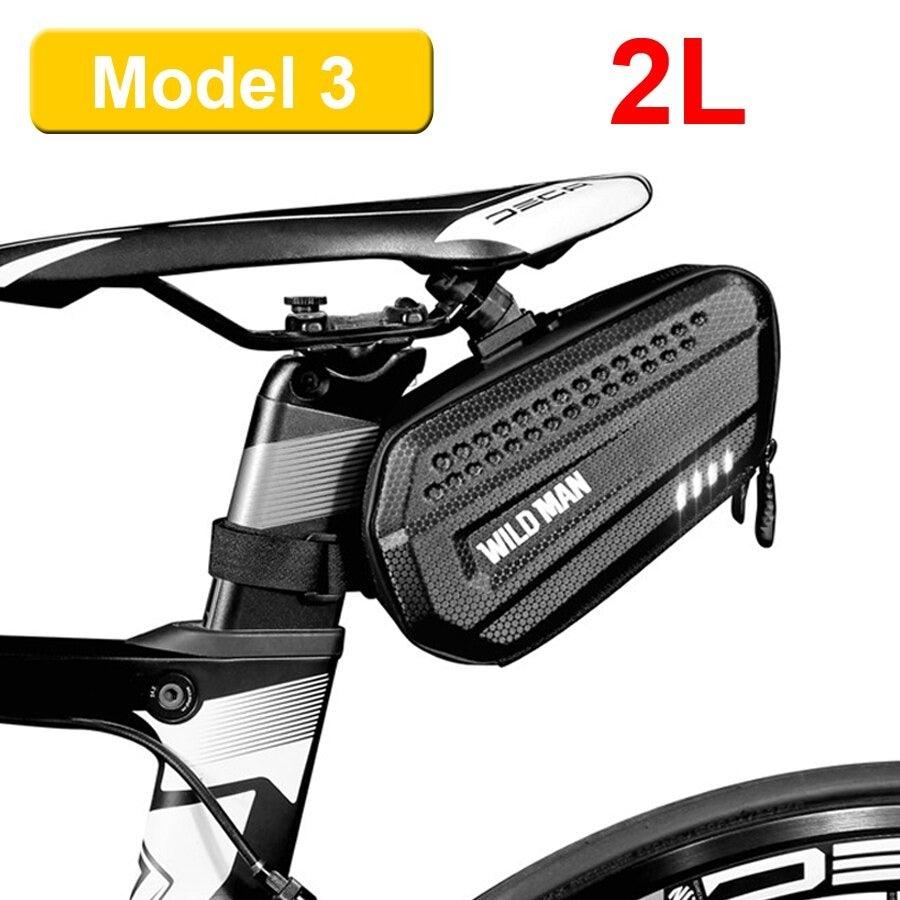 Hard Shell Waterproof Bike Seat Bag for Road and Mountain Bikes