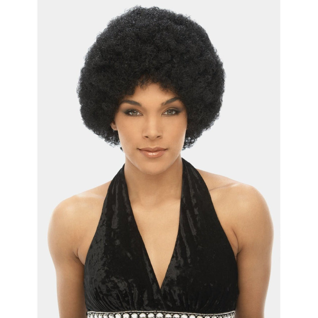 Harlem 125 Afro Wig featuring a voluminous, natural-looking synthetic texture.