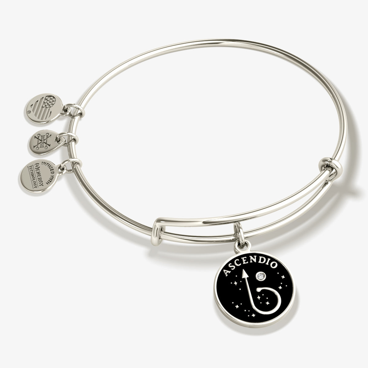 Silver-tone Harry Potter Ascendio charm bangle bracelet