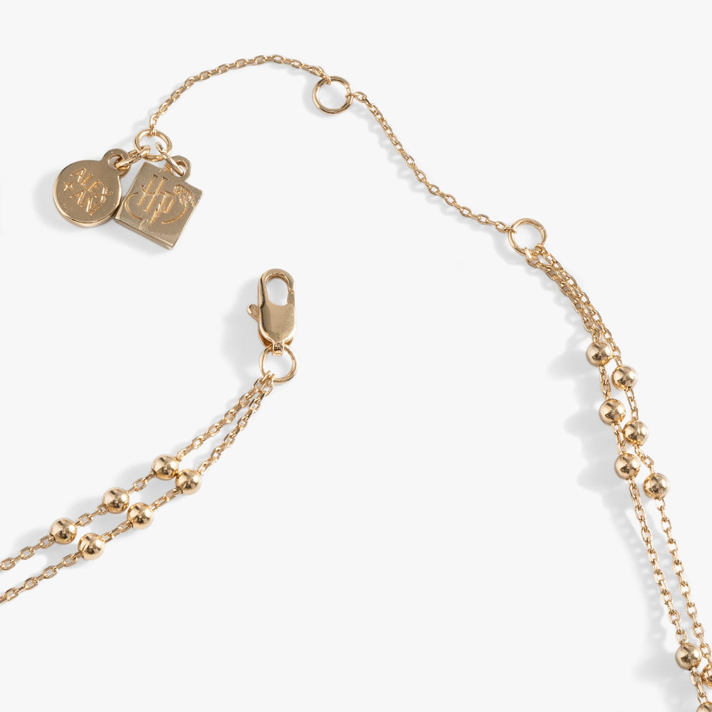 Harry Potter™ Flying Keys Necklace in Gold and Teal