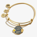 Harry Potter themed charm bangle featuring gold, navy, and yellow accents with 'From Pumpkin Juice To Butter Beer' text.