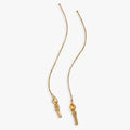 Harry Potter Great Hall Floating Candle Gold Threader Earrings