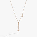 Harry Potter Hermione Granger wand charm necklace with star-shaped crystal accent and adjustable chain.