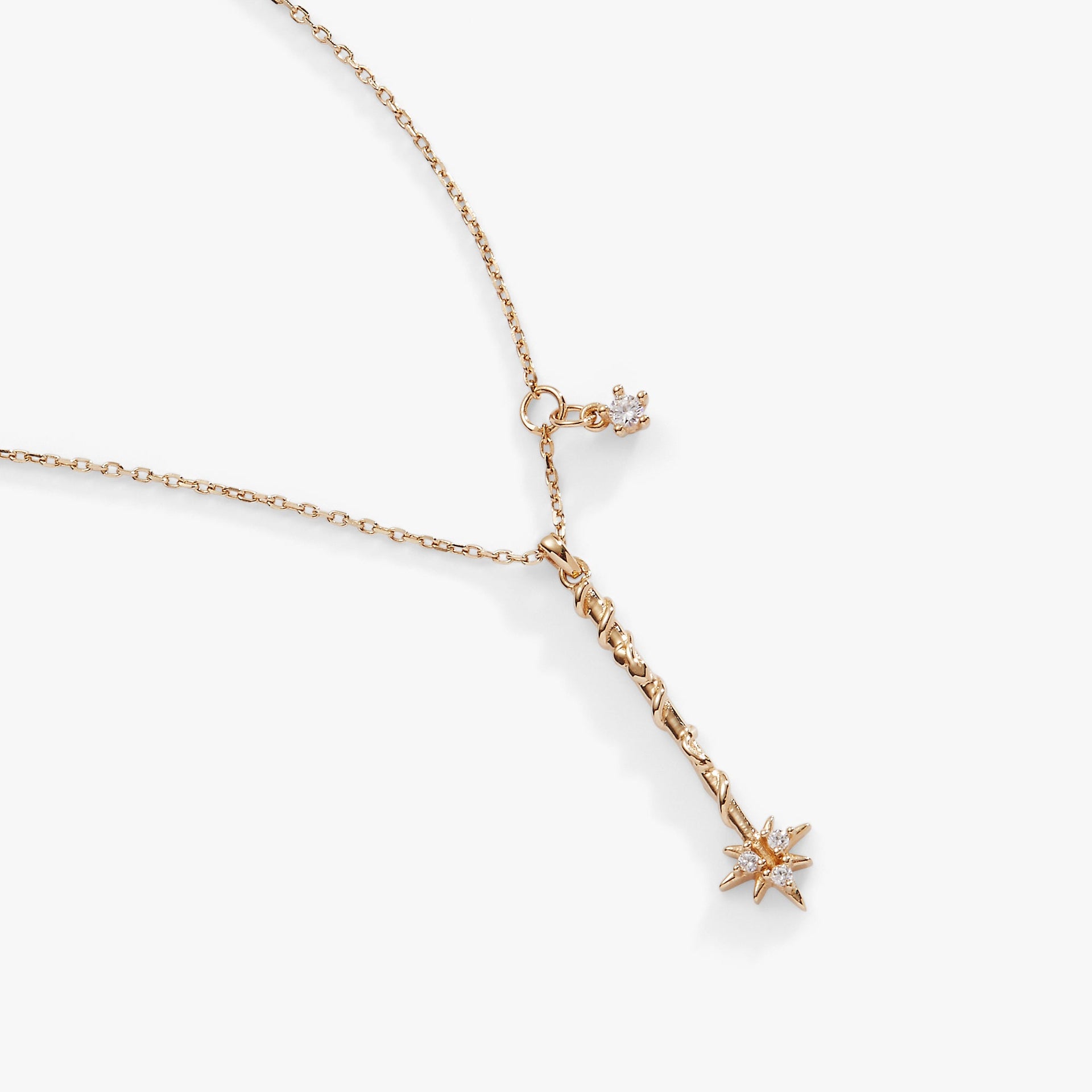Hermione Granger Wand Charm Necklace with Adjustable Chain