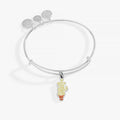 Alex and Ani Harry Potter charm bangle featuring a Mimbulus Mimbletonia cactus charm