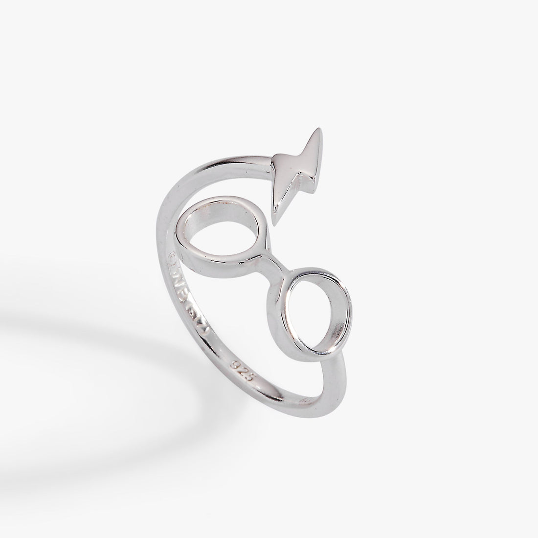 Harry Potter Glasses and Scar Wrap Ring in Sterling Silver 925