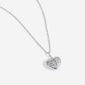 Harry Potter themed heart-shaped locket necklace on an adjustable chain with crystal detail