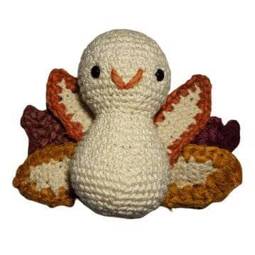 Harvest Turkey Amigurumi crochet pattern displayed as a finished handmade toy
