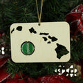 Hawaii Beer Cap Map Ornaments
