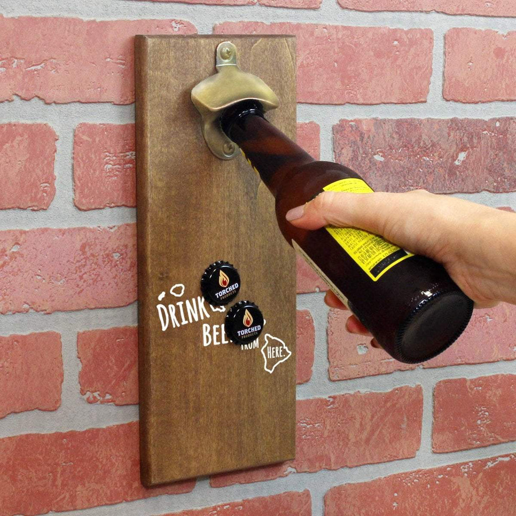 Hawaii Drink Beer From Here Cap Catching Magnetic Bottle Openers