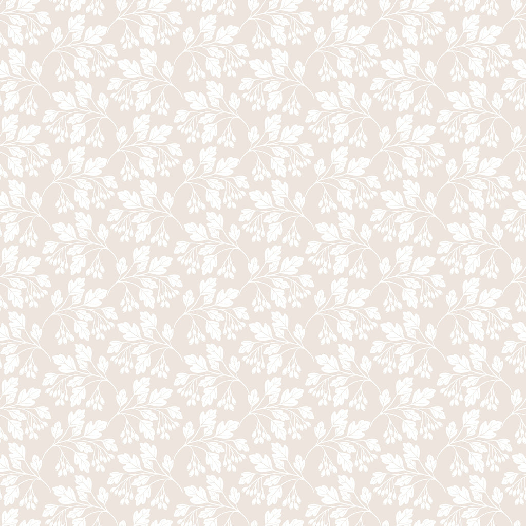 Hawthorn Floral Peel and Stick Wallpaper in Brown, Sage-Green, and Teal