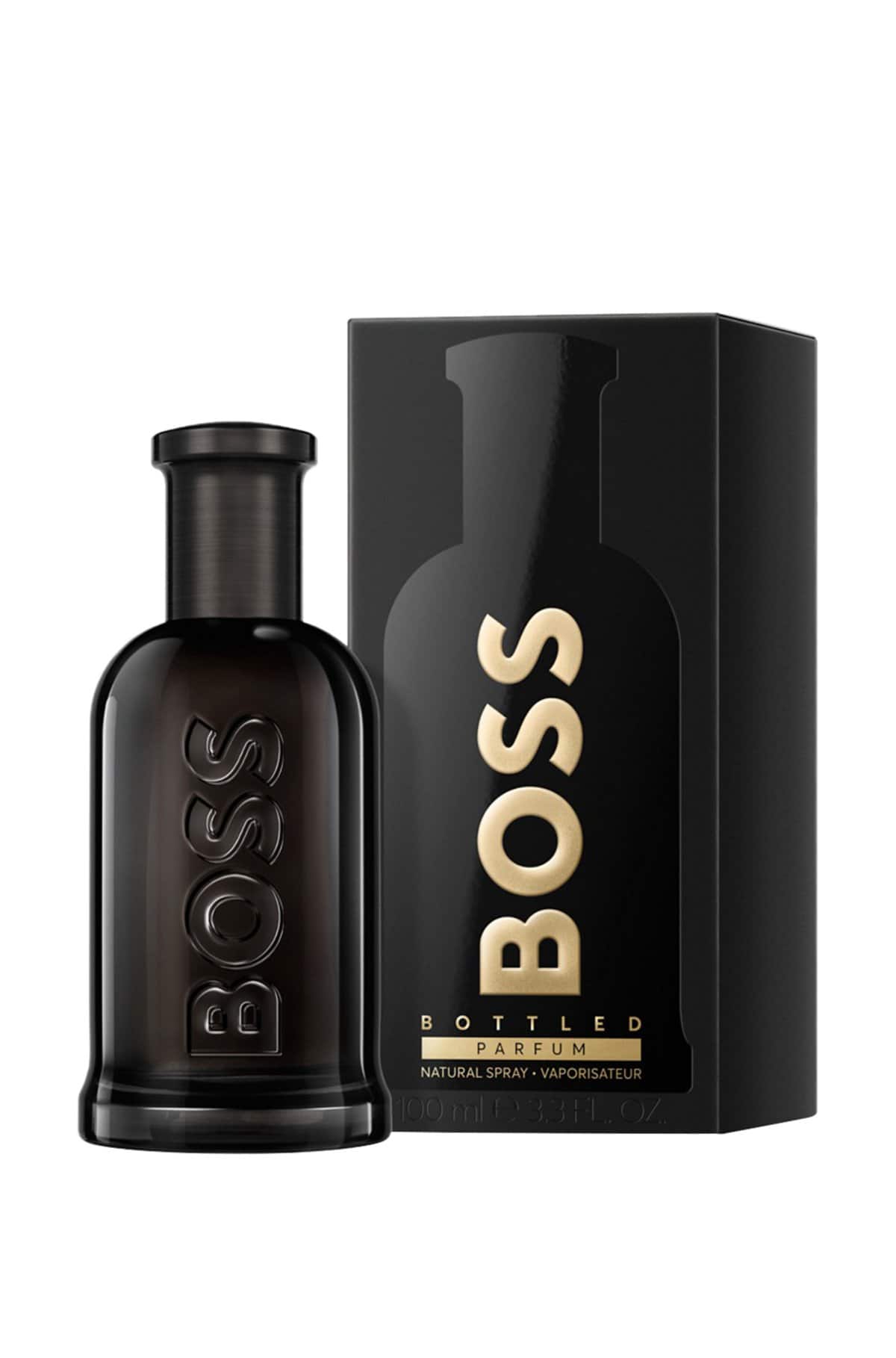 Bottle of Hugo Boss Bottled Parfum 3.4 fl oz fragrance for men