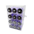 Professional purple 72-piece HD lash display case for showcasing mink eyelash extensions