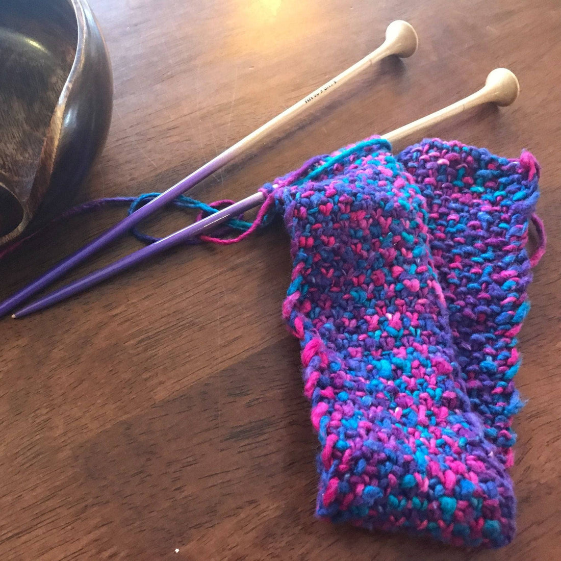 Handmade Knit or Crochet Headband Kit – Pink and Blue