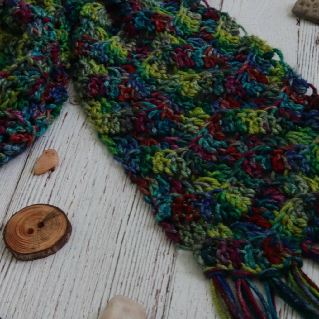 Headlands Crochet Scarf Pattern - Easy DIY Bohemian Scarf Project