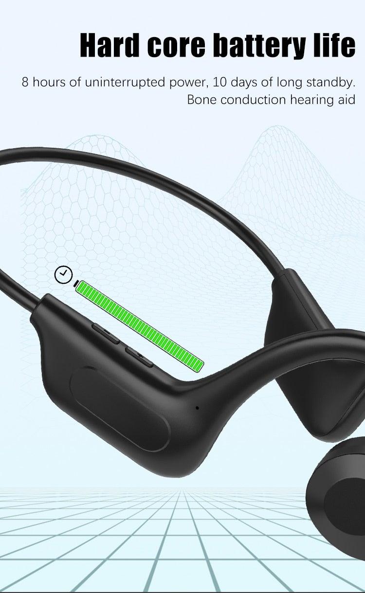 Single Wireless Bluetooth 5.0 Earpiece with CVC8.0 Noise Reduction