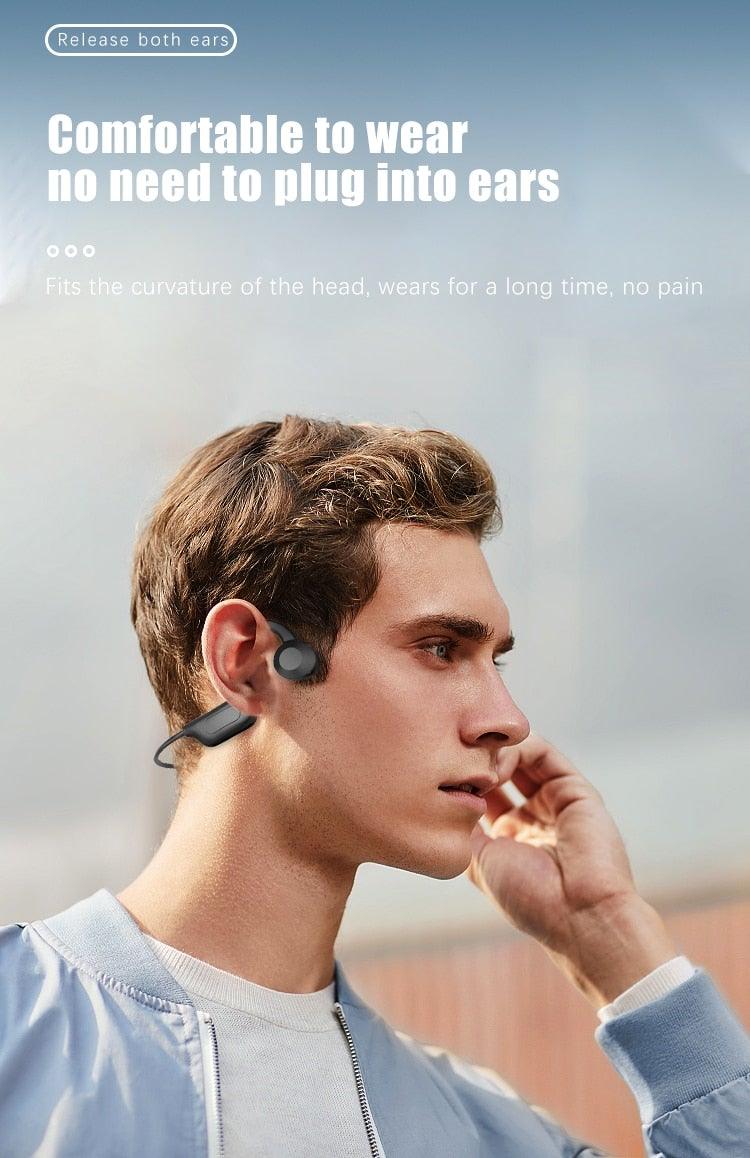 Single Wireless Bluetooth 5.0 Earpiece with CVC8.0 Noise Reduction